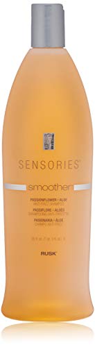 RUSK Sensories Smoother Passionflower and Aloe Smoothing Shampoo, Anti-frizz Shampoo With Aloe Helps Smooth While Emollients Restore Moisture Balance, 35 Fl Oz
