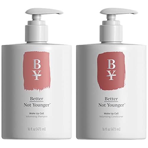 Better Not Younger Wake Up Call Volumizing Shampoo and Conditioner Set, 16 Fl Oz.