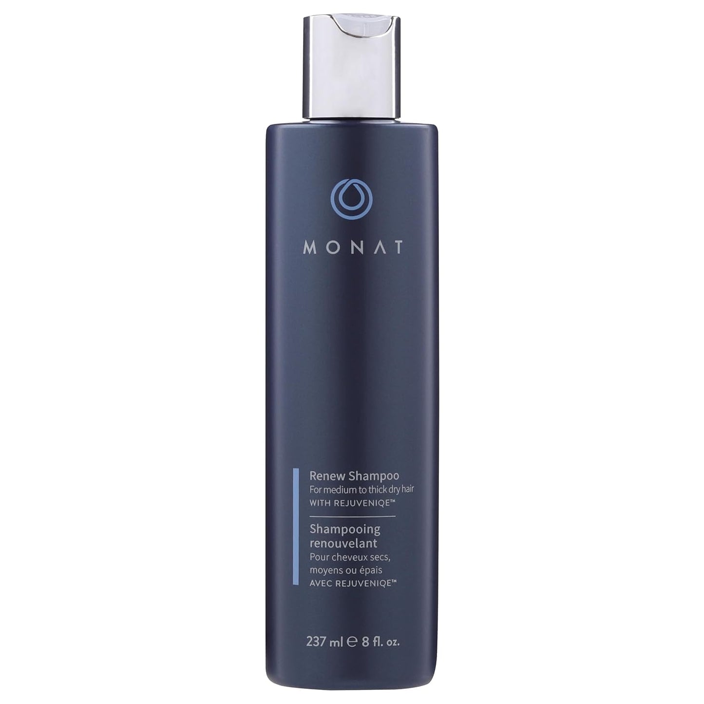 MONAT Renew™ Shampoo Infused with Rejuveniqe® - Moisturizing Shampoo w/Omega Fatty Acids for Medium to Thick Hair. Shine-enhancing, Ultra-hydrating Lather for Dry Hair - Net Wt. 237 ml / 8.0 fl. oz.