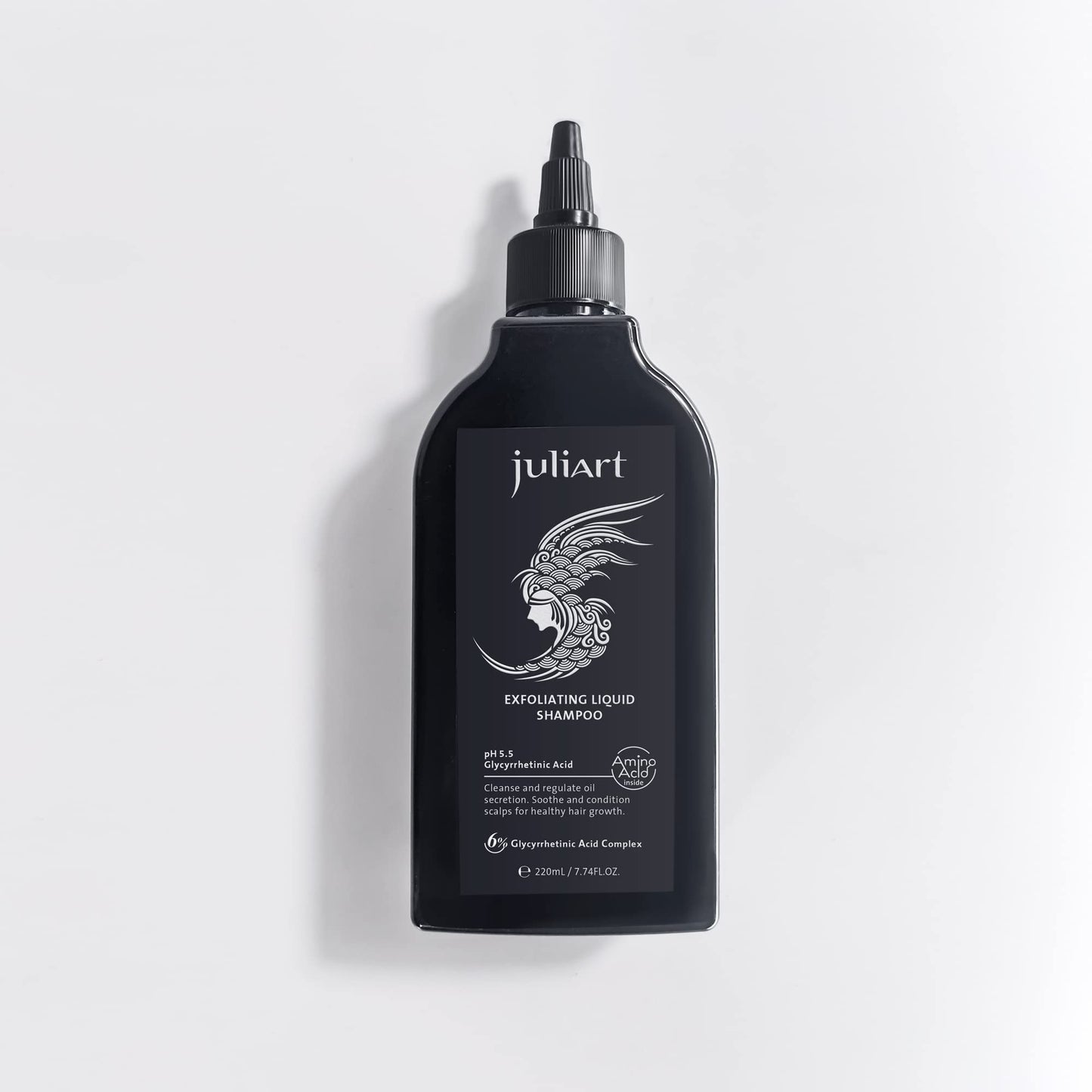 juliArt Exfoliating Liquid Shampoo, Scalp Detox, Premium Scalp Buildups Cleanser, Soften hardened sebum keratin for Dandruff, Hair-Loss, Psoriasis, Dermatitis, Itchiness, Soothe redness (7.74 Fl Oz)