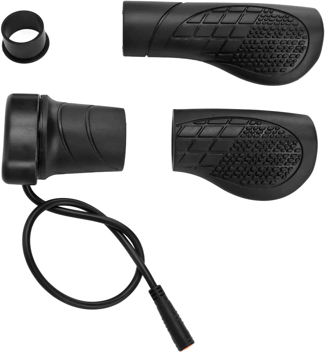 Electric Bike Half Throttle Grip, 22.2mm Handlebar 76X Half Twist Throttle Grip Fit for Bafang Mid Drive Motor