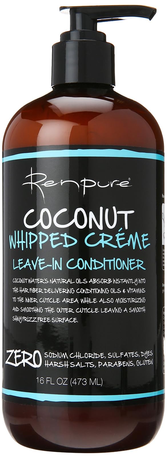 Renpure Coconut Whipped Creme Leave-In Conditioner, 16 oz (Pack of 2)