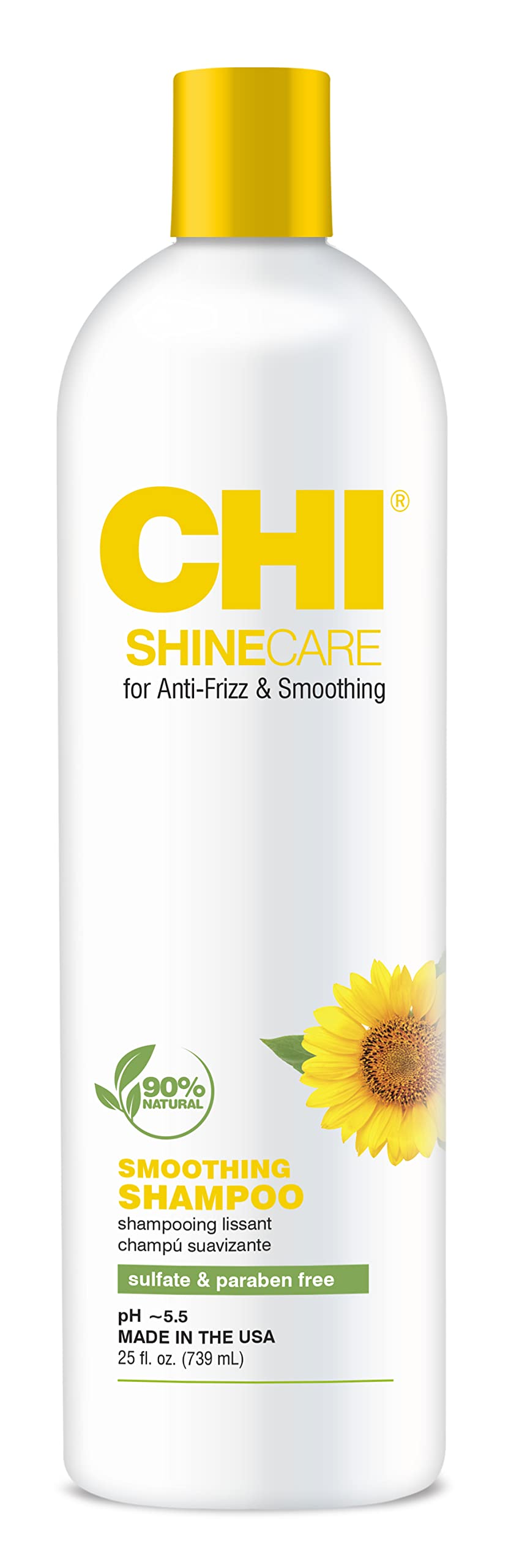 CHI ShineCare - Smoothing Shampoo 25 fl oz- Transforms Dull, Lackluster Hair to Condition and Smooth Split Ends and Frizz, Adding Instant Shine and Hydration