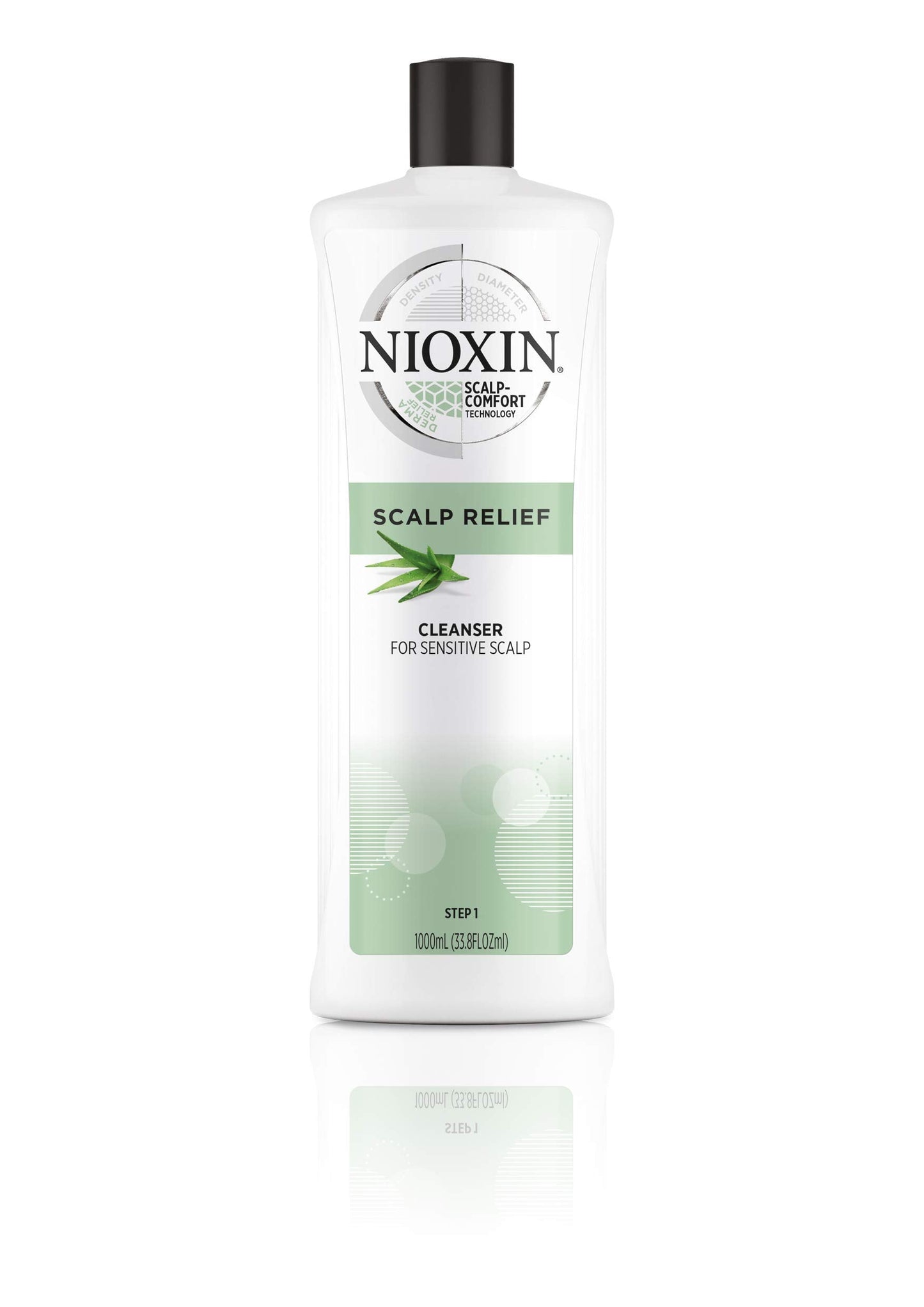 Nioxin Scalp Relief Cleanser Shampoo for Sensitive, Dry & Itchy Scalp, Paraben & Sulfate-Free, 33.8 oz