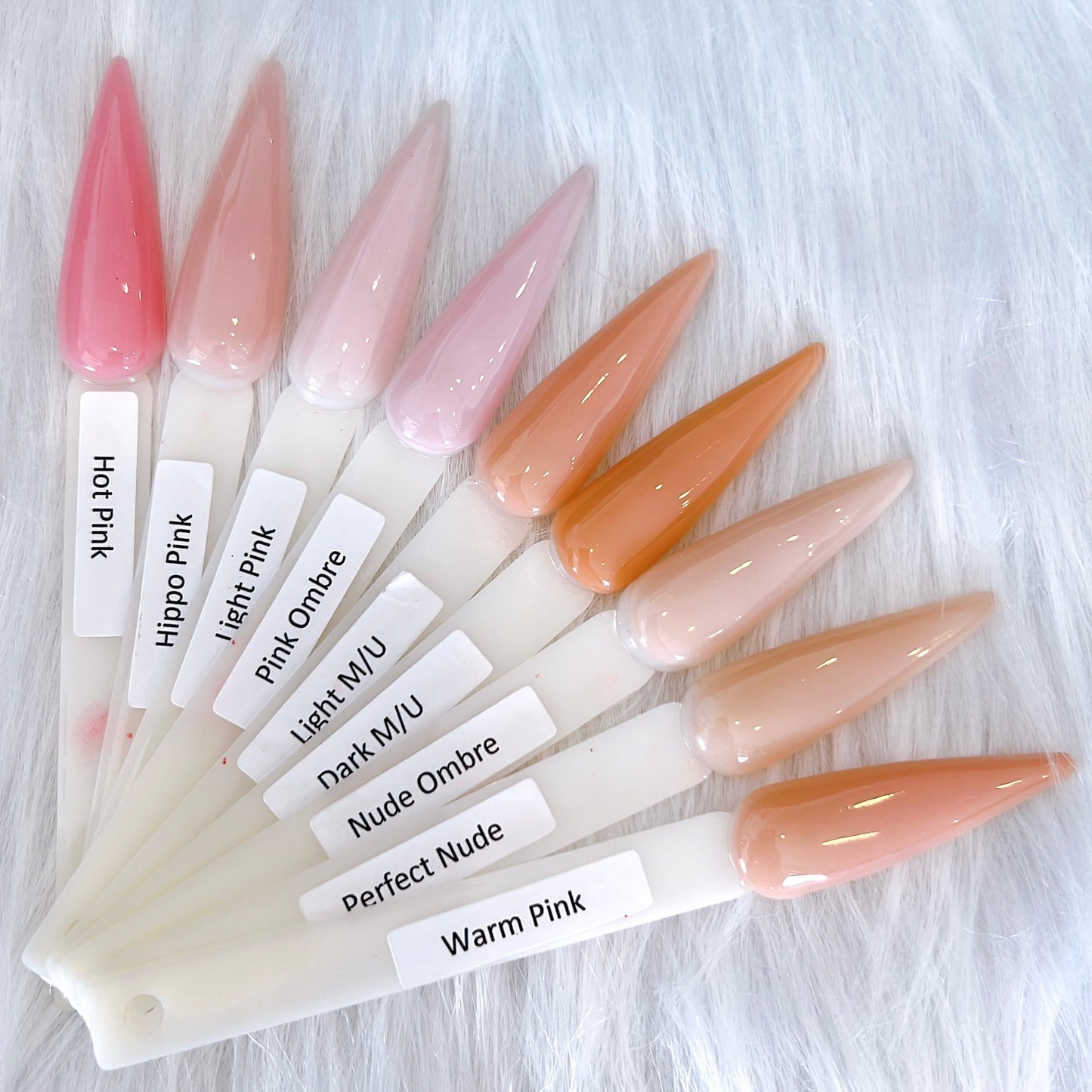 J&J Acrylic and Dipping Powder - Pink Nude Collection Nails Powder 4oz