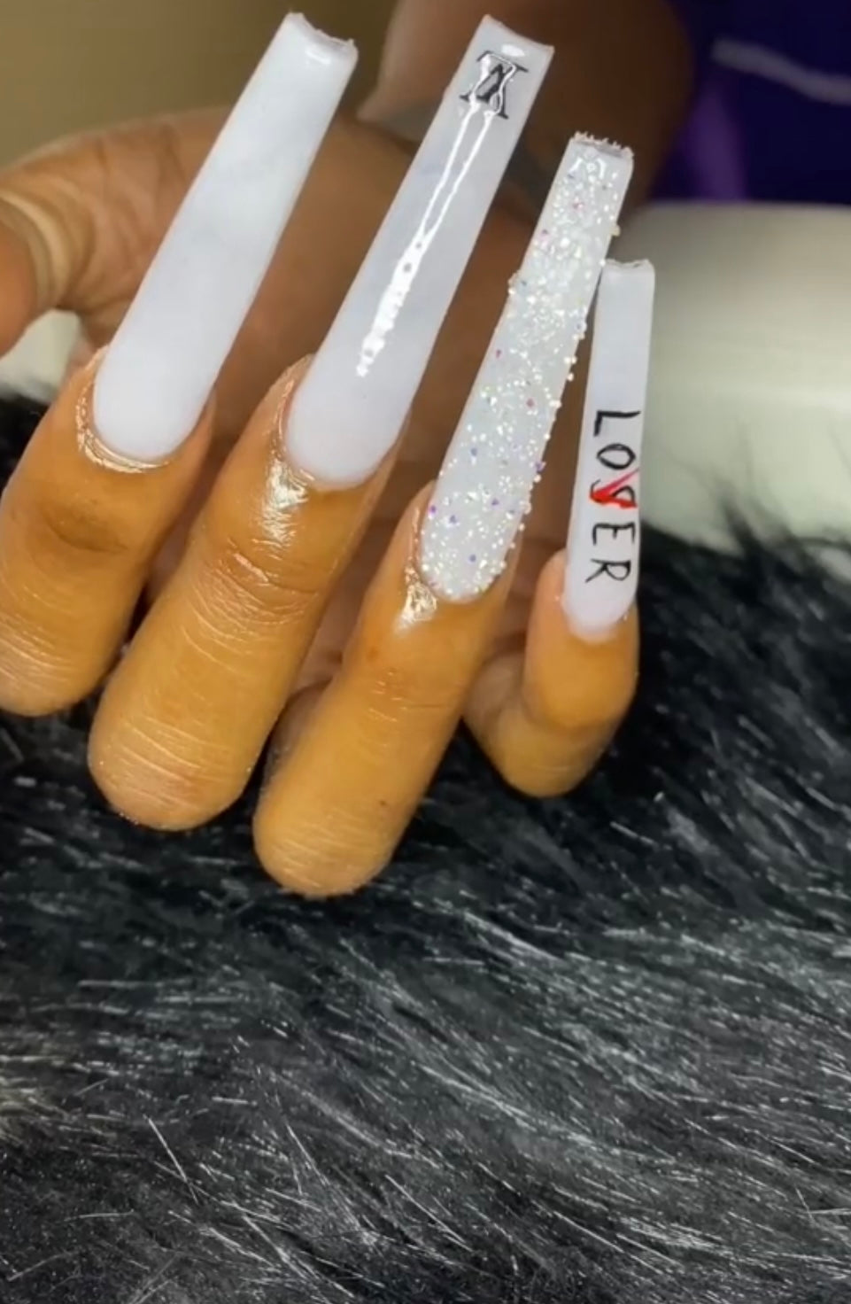 Designer Loser/Lover Press On Nails