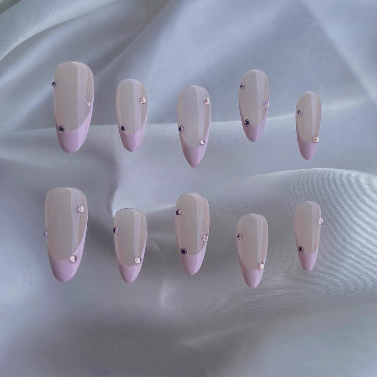Milan Serenity Collection, Spring Outfits Inspired, High-End Almond French Manicure