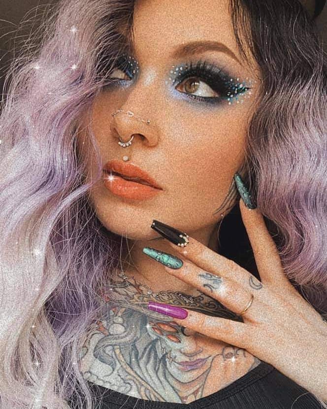 Spring Rain Press on Nail Set