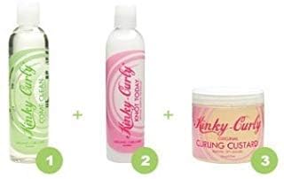 Kinky Curly Combo! (Come Clean 8oz & Knot Today 8oz & Curling Custard 8oz)