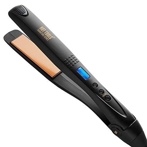 HOT TOOLS Pro Signature Digital Ceramic Flat Iron, 1 Inch