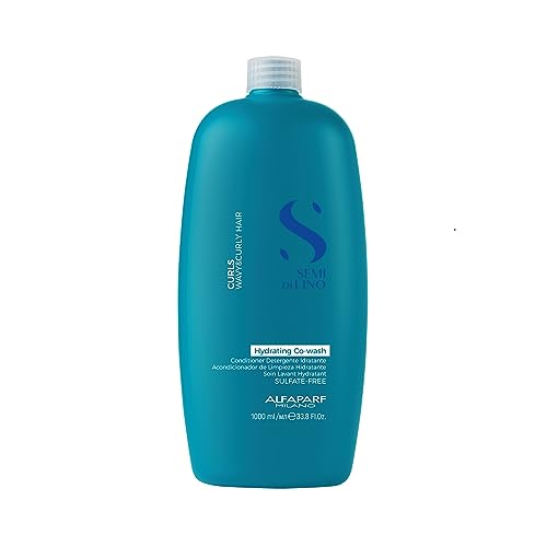 Alfaparf Milano Semi Di Lino Curls Hydrating Sulfate Free Co-Wash for Wavy and Curly Hair - Hydrates and Nourishes - Reduces Frizz - Protects Against Humidity - Vegan-Friendly Formula - 33.8 fl. oz.
