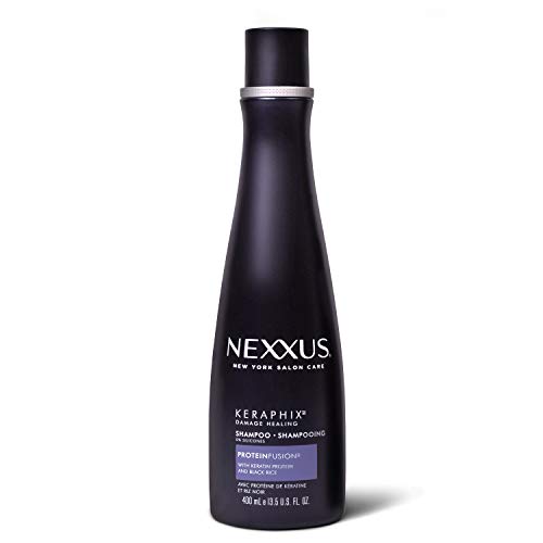 Nexxus Keraphix Shampoo for Damaged Hair Keraphix with ProteinFusion Silicone-Free with Keratin Protein and Black Rice 13.5 oz