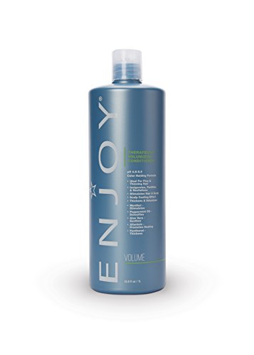 ENJOY Hair Care Therapeutic Volumizing Conditioner, ph 4.5 - 5.5, Conditioner For Damaged Hair, Hair Conditioner, Hair Mask For Damaged Hair, - 33.8 Fl Oz