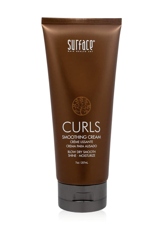 Surface Curls Smoothing Cream - Natural Cruelty-Free Moisture, Shine and Softness, 7 oz.