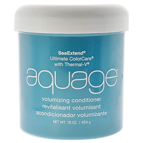 AQUAGE SeaExtend Volumizing Conditioner, 16 Oz, Luxurious Conditioner that Prevents Haircolor Fade and Thermal Heat Styling, Adds Volume, Shine, and Fullness Without Frizz