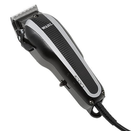 Wahl Professional Icon Clipper - Full Size With Ultra Powerful V9000 Motor for Professional Barbers and Stylists - Model 8490-900, Black