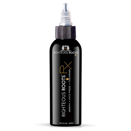 Righteous Roots Rx Hair Oil for Hair Growth, Anti Frizz and Thickener l Best for Beard, Curly, Wavy and Natural Hairs l 4fl oz l (Previously known as Hair RX) 4fl oz