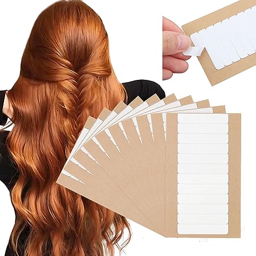 Sixstarhair Tape Replacement for Tape In Hair Extensions 120 Pieces per Pack Double Sided Adhesive Hair Extension Tape Tabs 4cm x 0.8cm No Residue Tapes