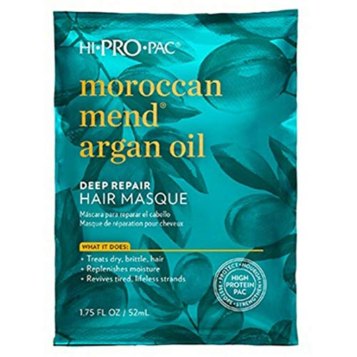 Hi Pro Pac Hair Masque, Deep Repair, Moroccan Mend Argan Oil,Pack of 6