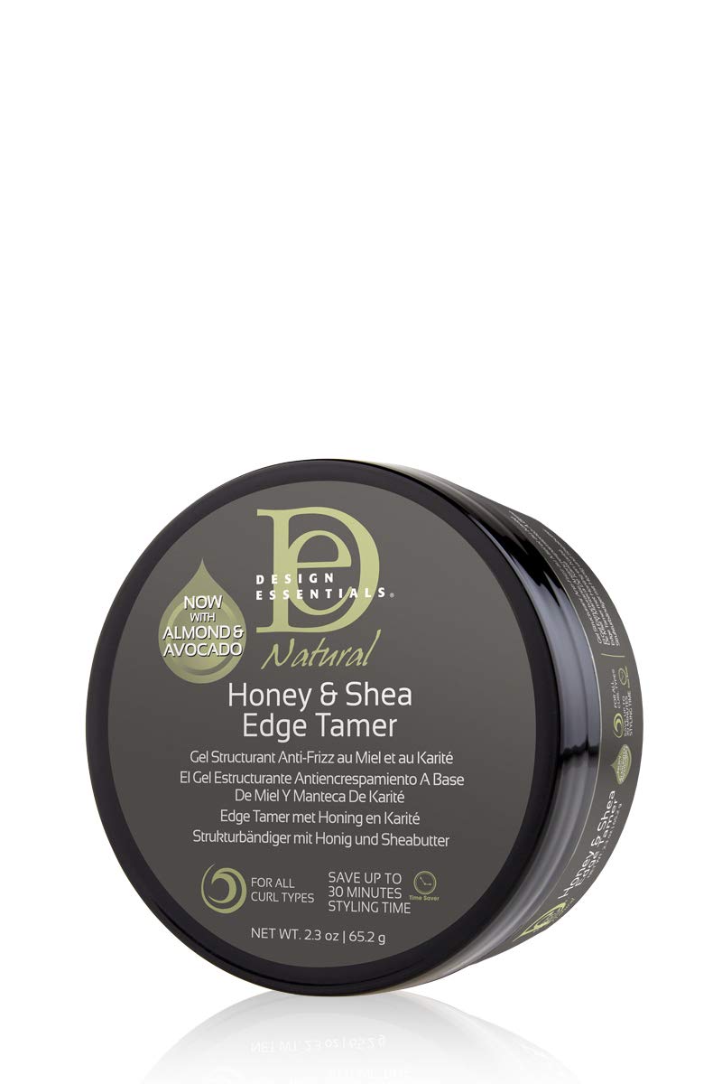 Design Essentials Natural Honey & Shea Edge Tamer Hair Gel, Clear, 2.3 Oz
