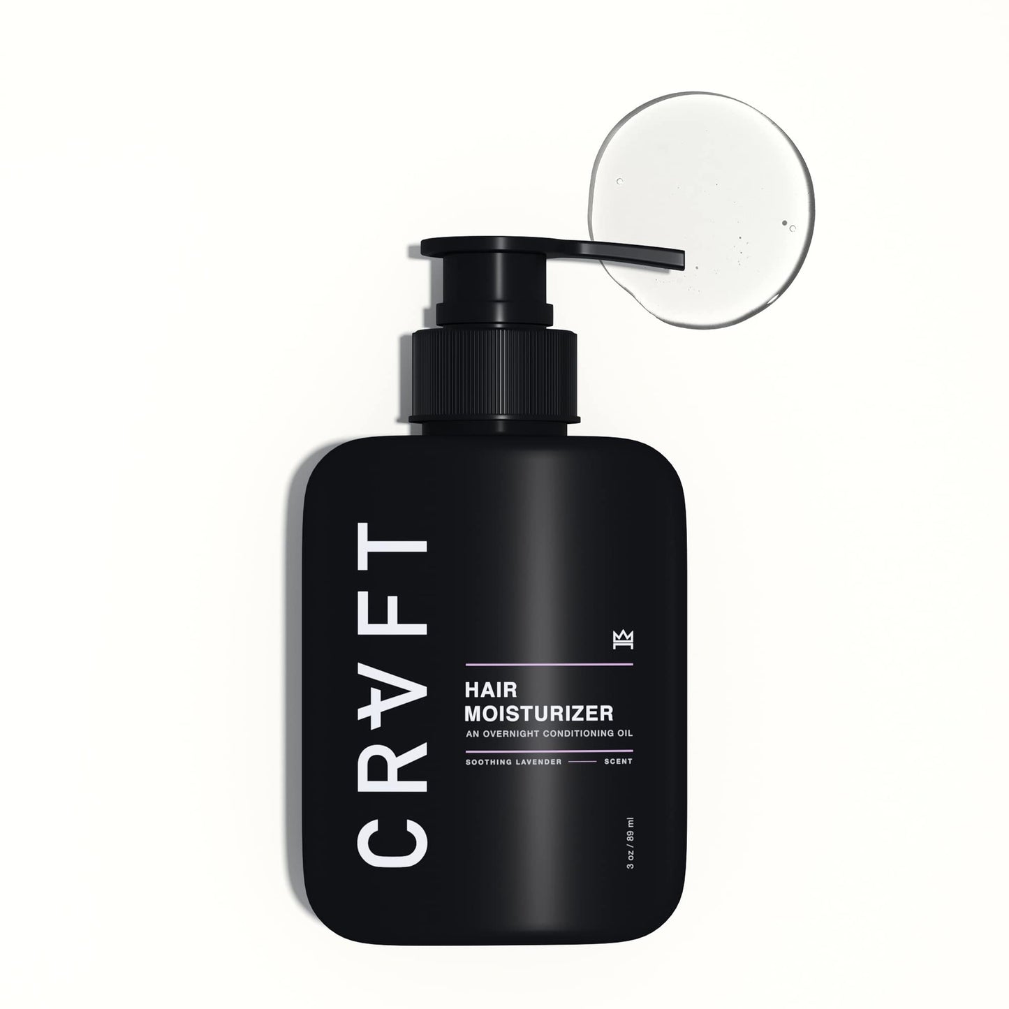 CRVFT Daily Leave in Conditioner For Men [OIL] | Men's Hair Moisturizer | Hair Oil For Men | For Dry and Damaged Hair (Thick, Curly, Frizzy, Long, & More) | Scented | (3oz) PM