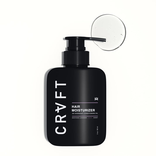 CRVFT Daily Leave in Conditioner For Men [OIL] | Men's Hair Moisturizer | Hair Oil For Men | For Dry and Damaged Hair (Thick, Curly, Frizzy, Long, & More) | Scented | (3oz) PM