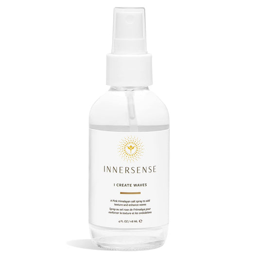 INNERSENSE Organic Beauty - Natural I Create Waves Pink Himalayan Salt Spray | Non-Toxic, Cruelty-Free, Clean Haircare (4oz)