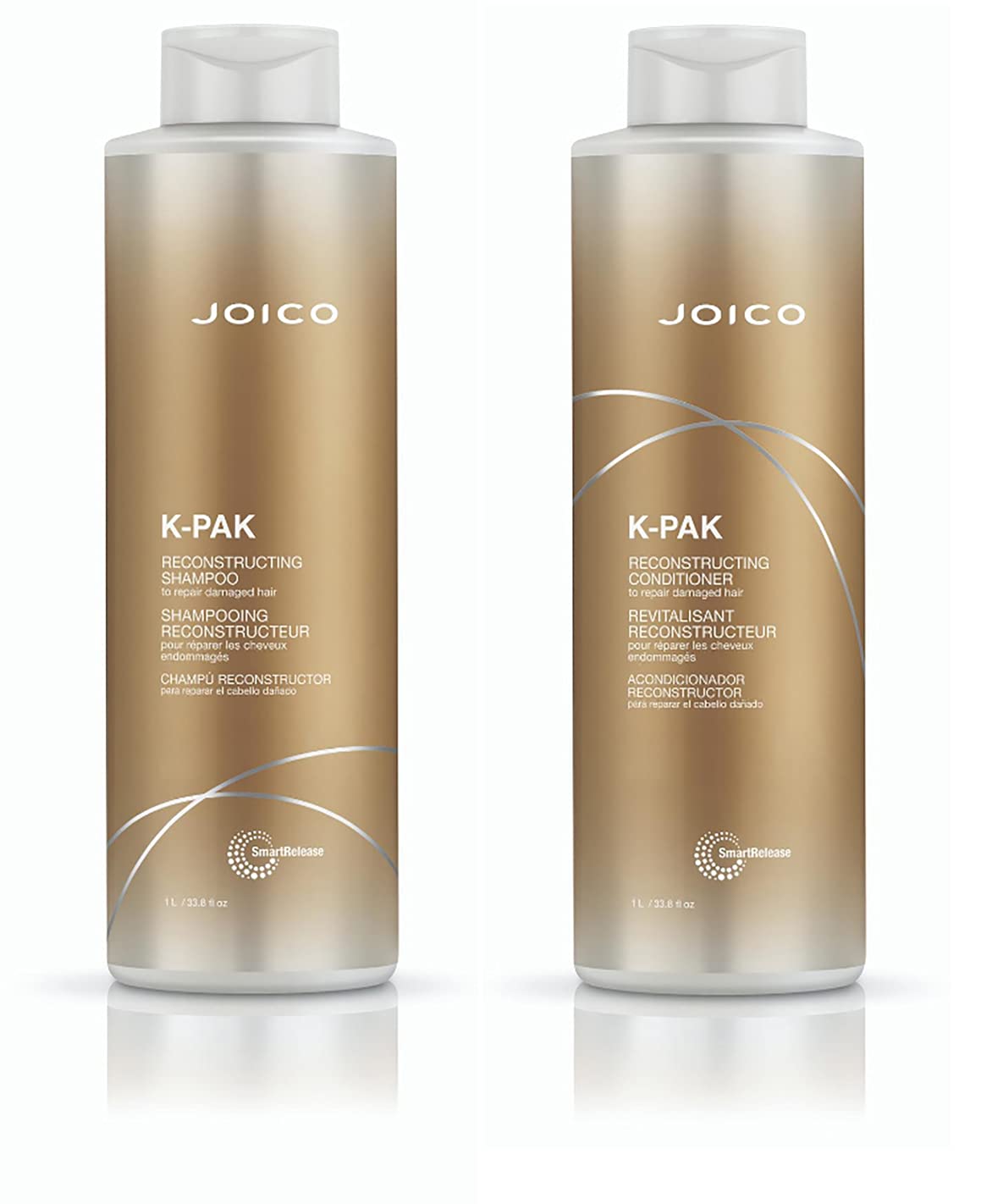 Joico K-PAK Daily Shampoo & Conditioner Set to Repair Damage, 33.8-Ounce