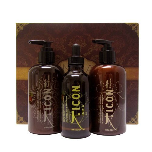 ICON INDIA Hair Care Trio Set(India-Oil, Shampoo, Conditioner)