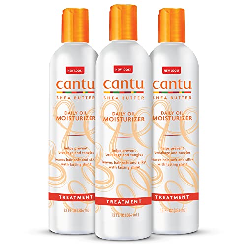 Cantu Daily Oil Moisturizer with Shea Butter, 13 fl oz (Pack of 3) (Packaging May Vary)