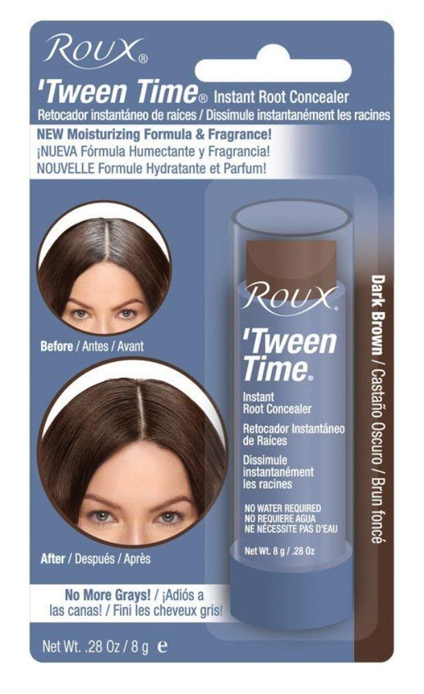 Roux Tween Time Instant Root Concealer Dark Brown, 1 ea (Pack of 2)