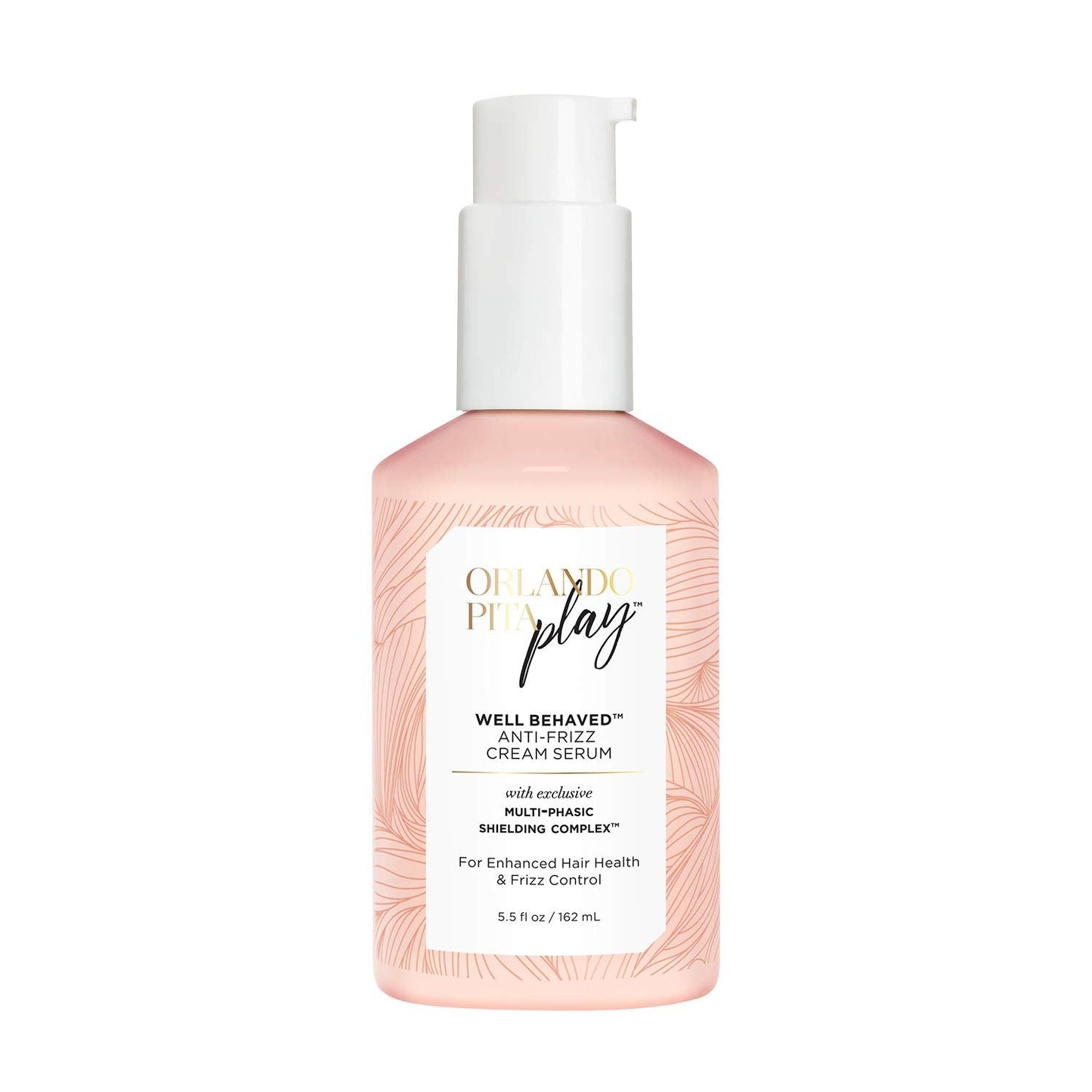 ORLANDO PITA PLAY Well Behaved Anti-Frizz Cream Serum, Provides Enhanced Hair Health & Frizz Control by Smoothing the Cuticle & Treating Split Ends, 5.5 Fl Oz
