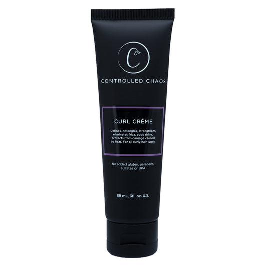 Controlled Chaos, As Seen on Shark Tank Curl Defining Cream for All Hair Types to Add Smoothness and Control Curly, Sulfate-Free Curl Cream (3oz)