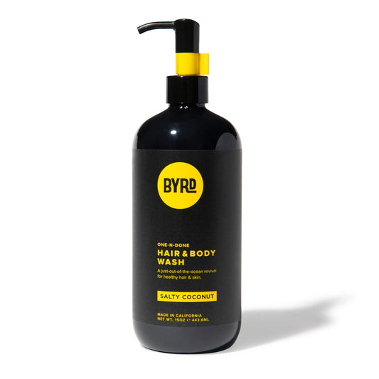 BYRD One-N-Done – 3-in-1 Shampoo, Conditioner and Body Wash, for All Hair Types, 15 Oz
