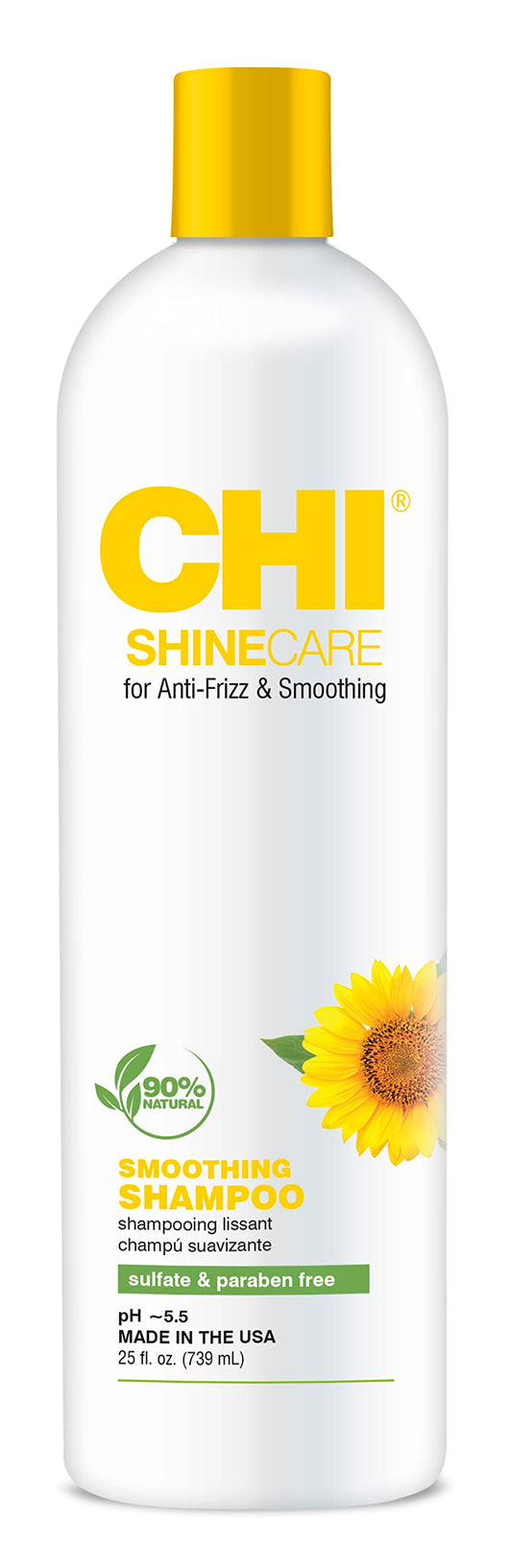 CHI ShineCare - Smoothing Shampoo 25 fl oz- Transforms Dull, Lackluster Hair to Condition and Smooth Split Ends and Frizz, Adding Instant Shine and Hydration
