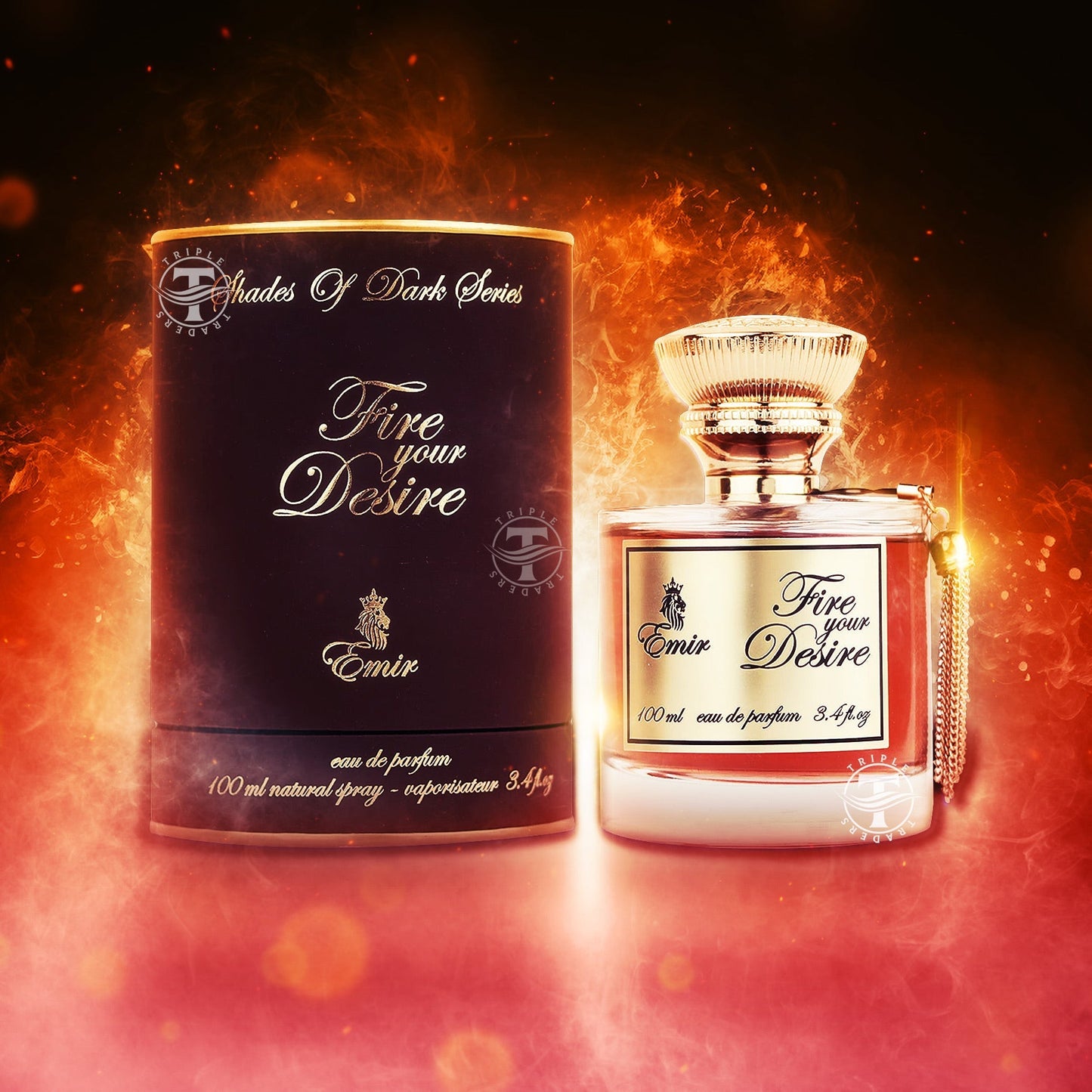 Fire Your Desire By Emir Paris Corner Shades of Dark Series 100ml 3.4 FL OZ