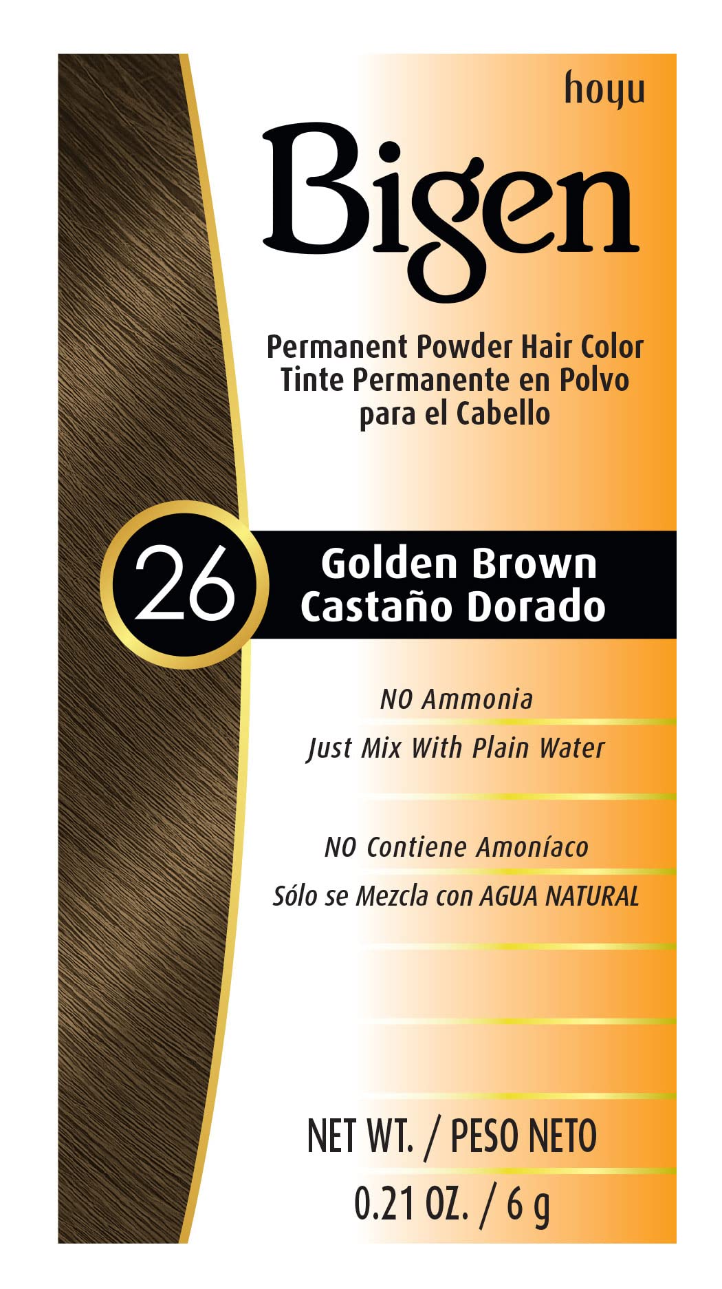 #26 Golden Brown Bigen Permanent Powder (12 Pack)