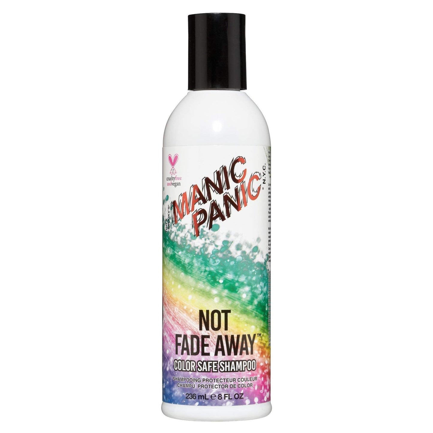 MANIC PANIC Not Fade Away Color Safe Shampoo for Color Treated Hair - Sulfate & Paraben Free - Vegan & Cruelty Free Moisturizing & Volumizing Shampoo (8oz)