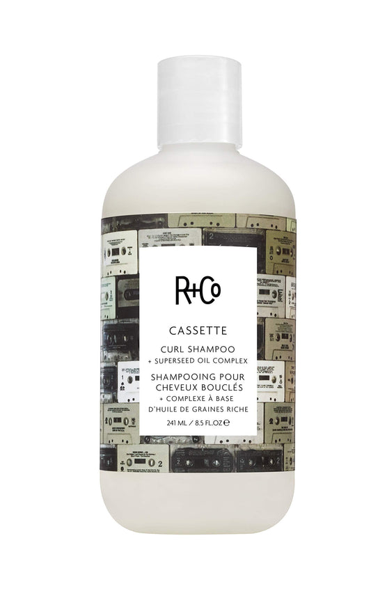 R+Co Cassette Curl Shampoo + Superseed Oil Complex | Gentle Cleansing + Tames Frizz + Nourishing | Vegan + Cruelty-Free | 8.5 Oz