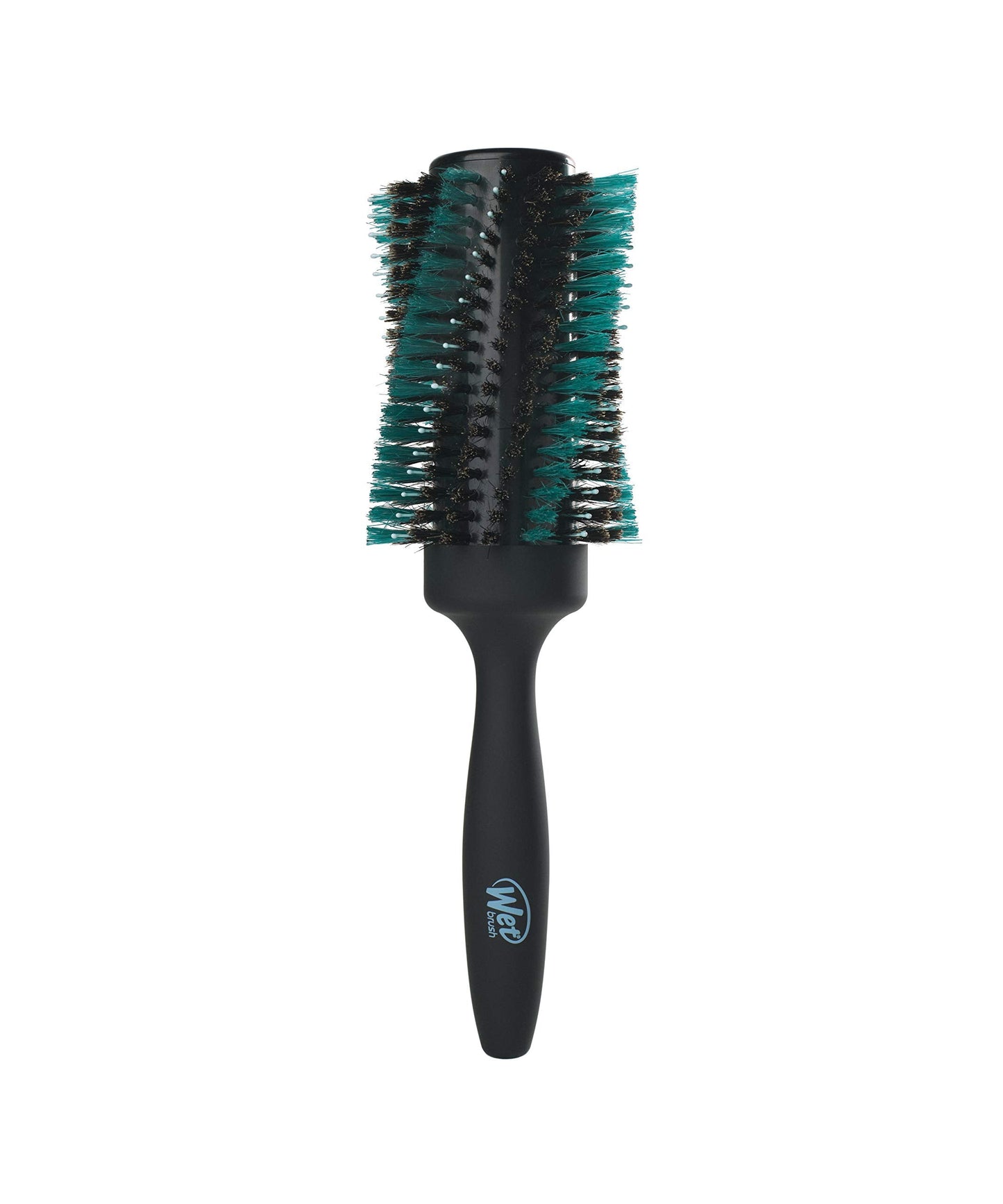 Wet Brush Smooth & Shine Round Brush - For Thick to Coarse Hair - A Perfect Blow Out with Less Pain, Effort and Breakage - Spiral Bristle Design Creates Smoother Styles, Black