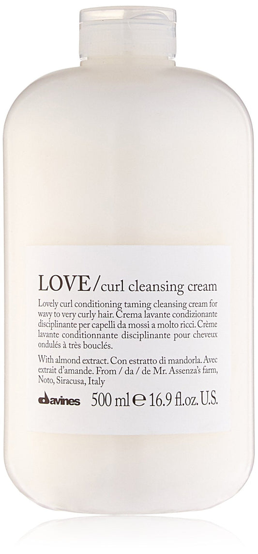 Davines LOVE Curl Cleansing Cream, All In One Shampoo and Conditioner, Soften and Hydrate Wavy And Curly Hair, 16.9 Fl. Oz