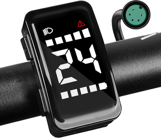 Ebike Display Electric Bike LCD Display for Bafang Mid Drive Motor Kit 36V/43V/48V Waterproof Electric Bicycle Computer Speedometer Compatiable for BAFANG BBS01 BBS02 BBSHD Hub Motor Display
