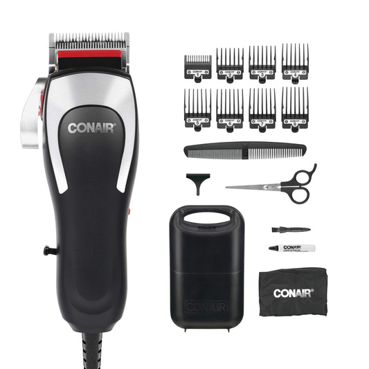 Conair Barber Hair Clippers, Barbershop Series Professional 20-Piece Hair Cutting Kit
