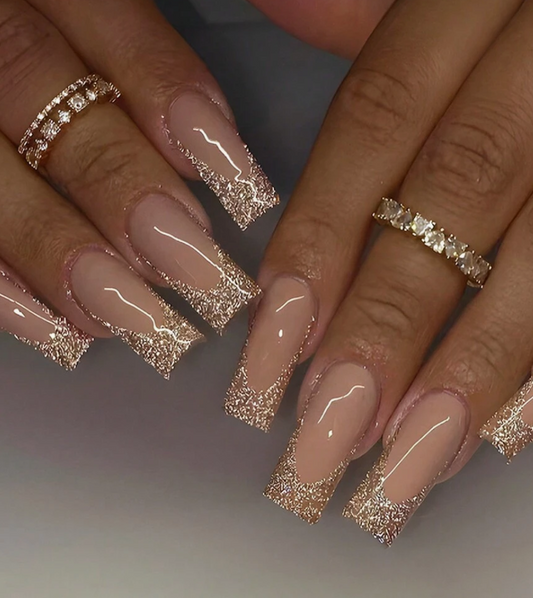 Reflective French Press On Nails