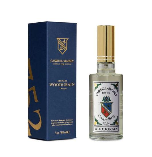 Caswell Massey Cologne 3fl oz 88ml - Gold Cap Woodgrain