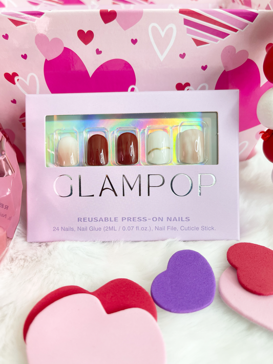 Marbled Mocha Press-on Nails