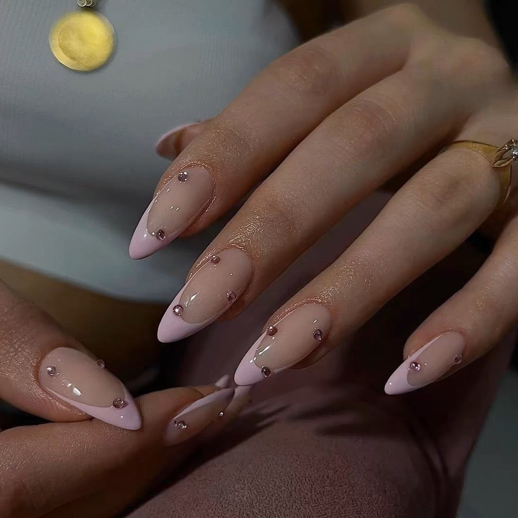 Milan Serenity Collection, Spring Outfits Inspired, High-End Almond French Manicure