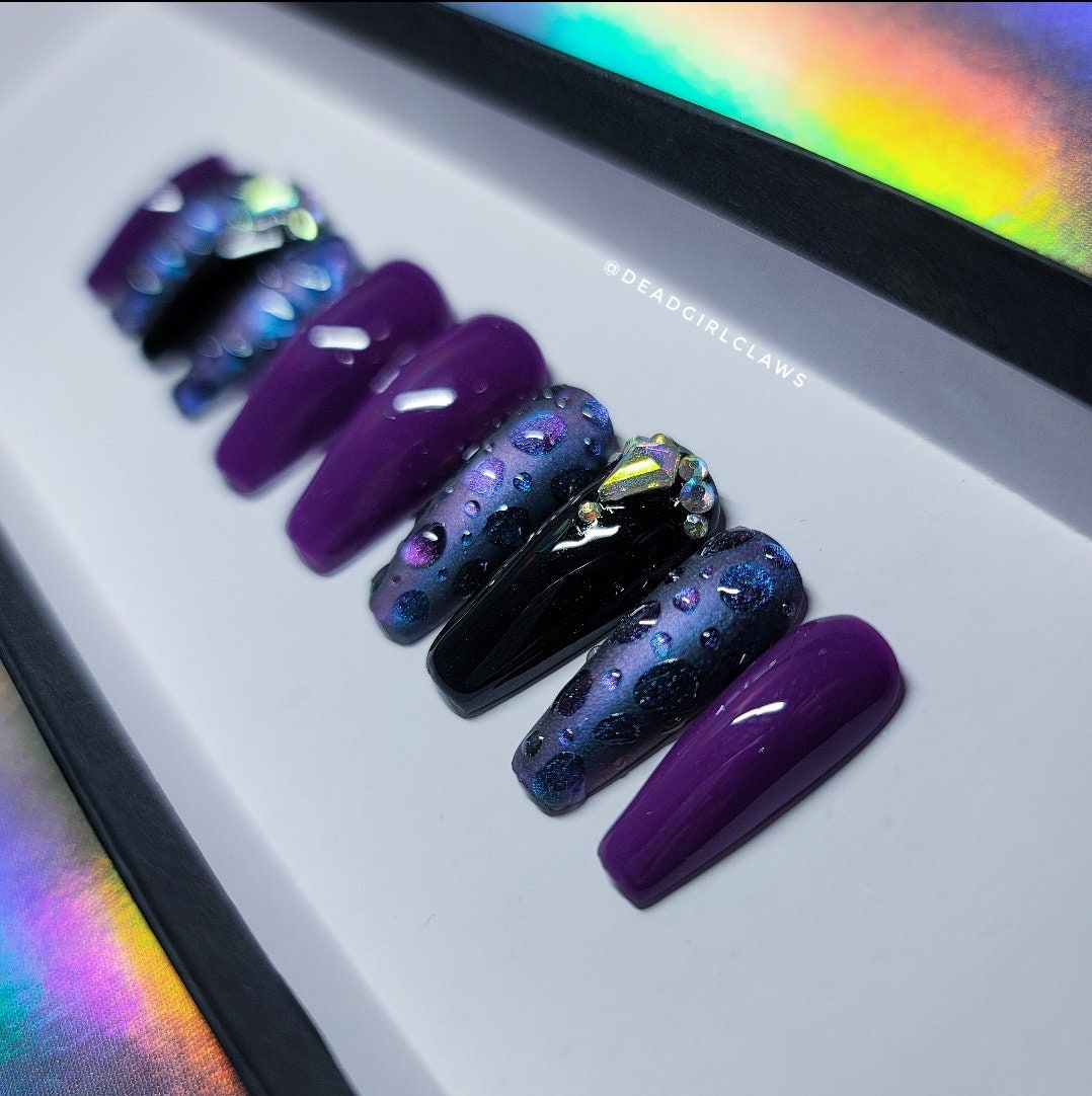 Spring Rain Press on Nail Set