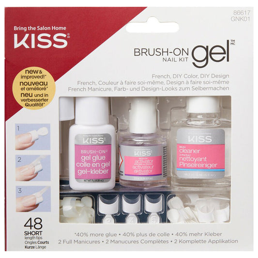 Kiss False Nails - Brush-On Gel Nail Kit