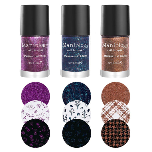Rustic: 3-Piece Fall Stamping Polish Set